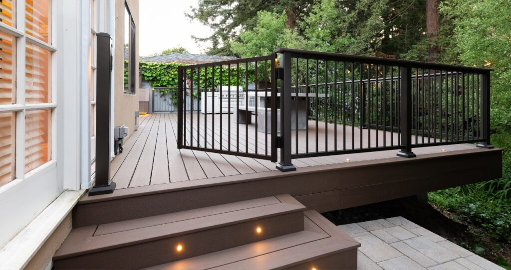 Composite decking boards made from recycled materials