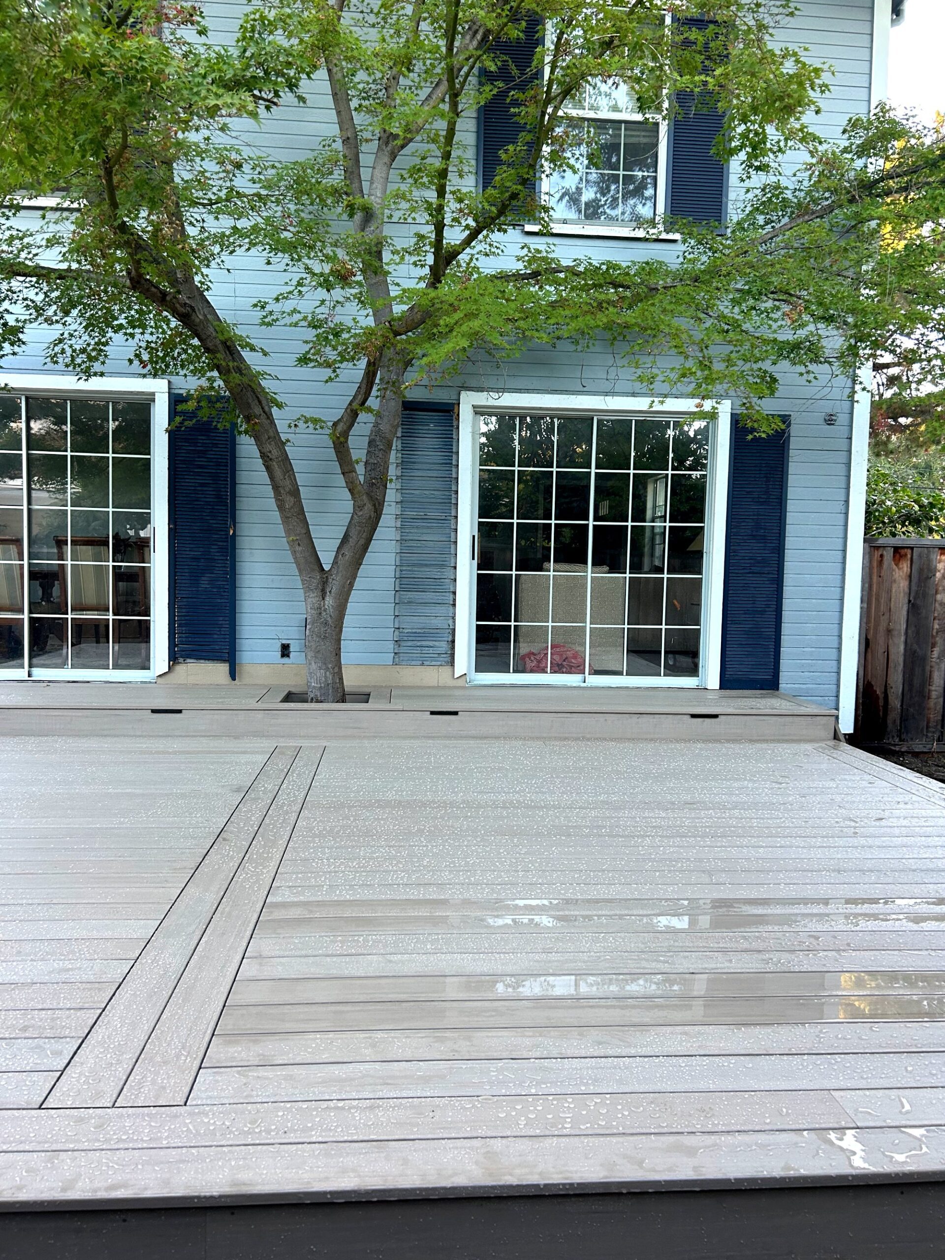 TimberTech Landmark French White Oak deck in Palo Alto, CA